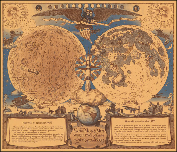 14-United States, Celestial Maps and Space Exploration Map By M. Ramus