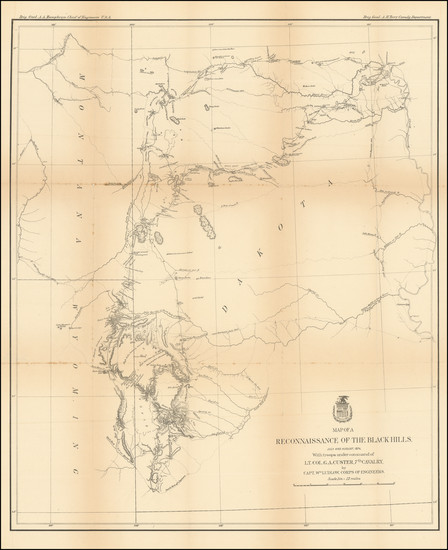 31-Plains, Nebraska, South Dakota, Colorado, Rocky Mountains, Colorado and Wyoming Map By United S