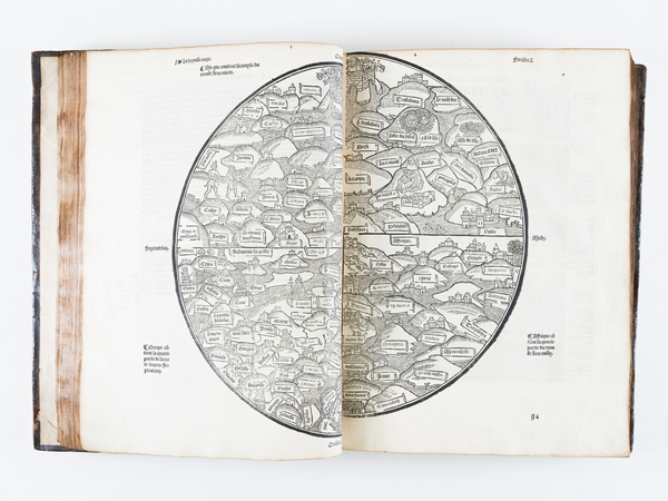 36-World and Rare Books Map By Anonymous