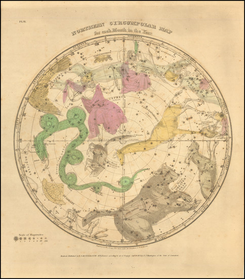 30-Celestial Maps Map By Elijah J. Burritt