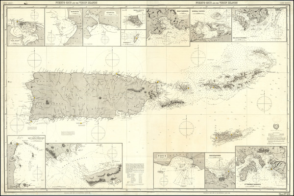 72-Puerto Rico and Virgin Islands Map By James Imray & Son