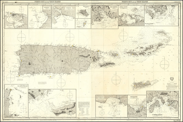 78-Puerto Rico and Virgin Islands Map By James Imray & Son