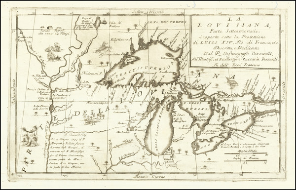 68-Midwest, Illinois, Michigan, Wisconsin, Canada and Eastern Canada Map By Vincenzo Maria Coronel