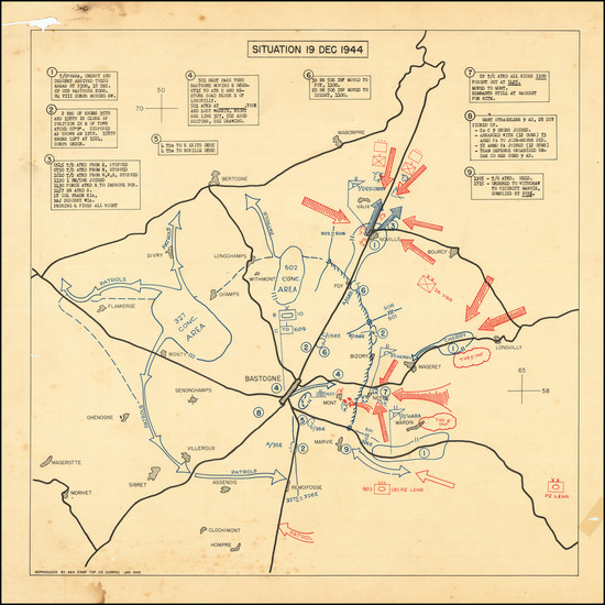 42-World War II and Nord et Nord-Est Map By 664 Engineer Topographic Combat Company, US Army