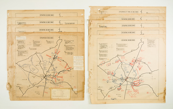 41-World War II and Nord et Nord-Est Map By 664 Engineer Topographic Combat Company, US Army