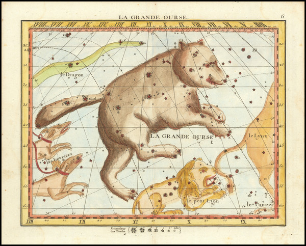 61-Celestial Maps Map By John Flamsteed / Jean Nicolas Fortin