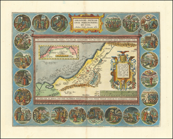 46-Holy Land Map By Abraham Ortelius