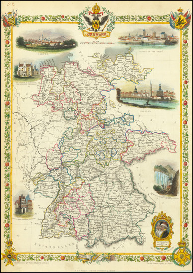 44-Germany Map By John Tallis