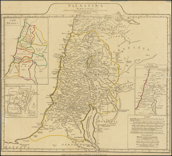 27-Holy Land Map By Laurie & Whittle