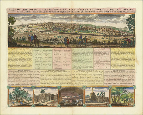 82-Jerusalem Map By Henri Chatelain
