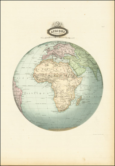 54-Africa Map By F.A. Garnier