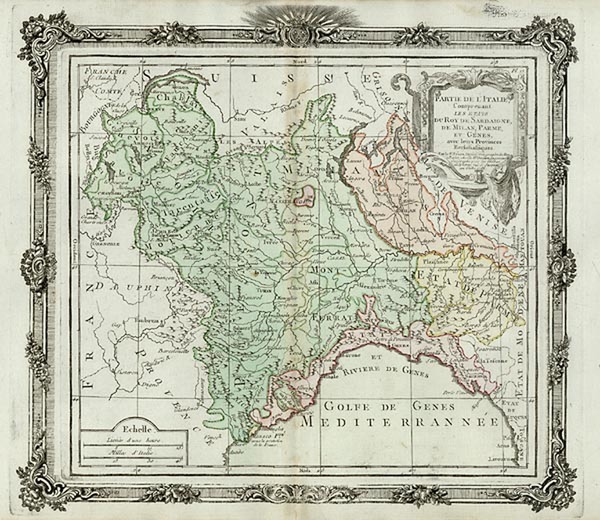 74-Europe and Italy Map By Louis Brion de la Tour