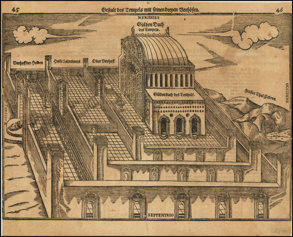 17-Jerusalem Map By Heinrich Bunting