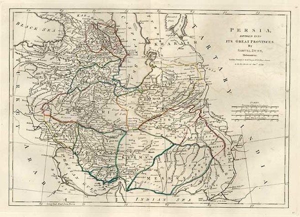 21-Asia, Central Asia & Caucasus and Middle East Map By Samuel Dunn