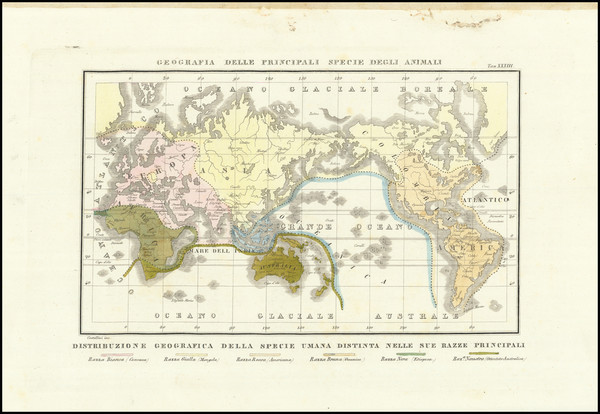 35-World Map By Francesco Costantino Marmocchi