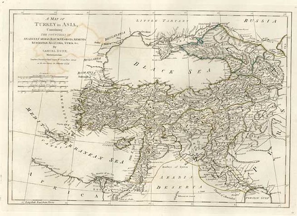 63-Europe, Asia, Central Asia & Caucasus and Turkey & Asia Minor Map By Samuel Dunn