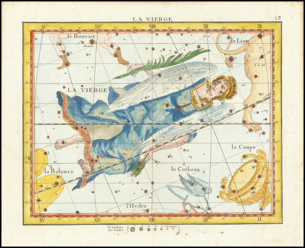 98-Celestial Maps Map By John Flamsteed / Jean Nicolas Fortin