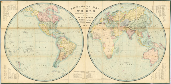 71-World Map By John B. Netherchit