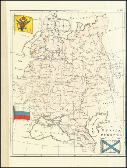 91-Central & Eastern Europe and Russia Map By Francesco Costantino Marmocchi