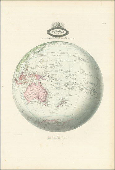 25-Polar Maps and Oceania Map By F.A. Garnier