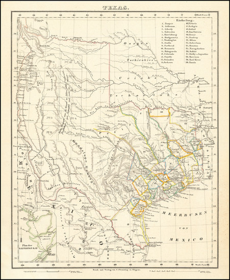 1-Texas Map By Carl Flemming