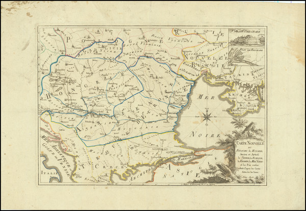 32-Ukraine, Romania and Bulgaria Map By Anonymous