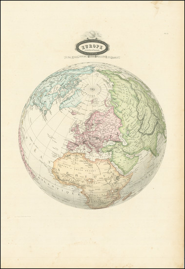 93-Polar Maps and Europe Map By F.A. Garnier