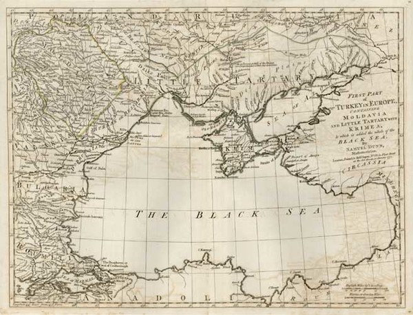 46-Europe, Russia, Romania, Balkans and Turkey Map By Samuel Dunn