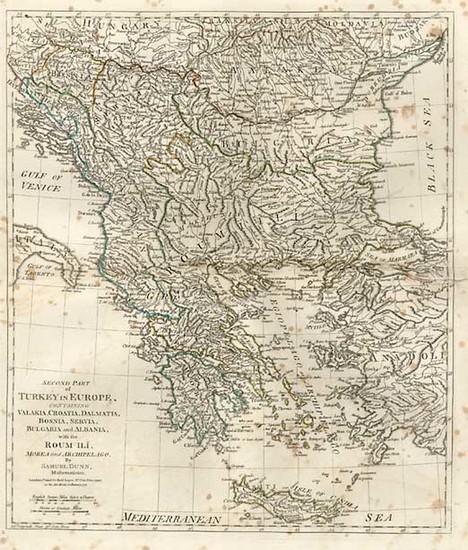 36-Europe, Balkans, Turkey, Balearic Islands and Greece Map By Samuel Dunn