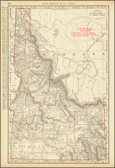 10-Idaho Map By William Rand  &  Andrew McNally
