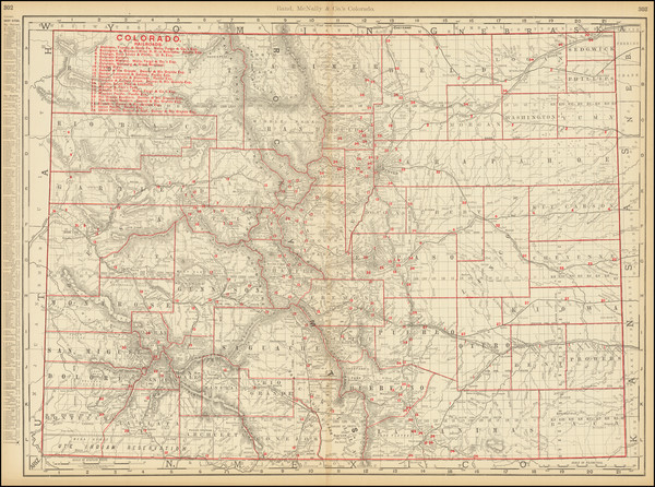 92-Colorado and Colorado Map By Rand McNally & Company