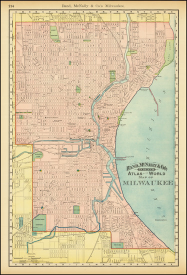 95-Wisconsin Map By Rand McNally & Company