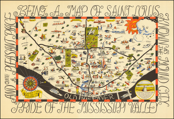 36-Missouri and Pictorial Maps Map By Chuck Flachmann