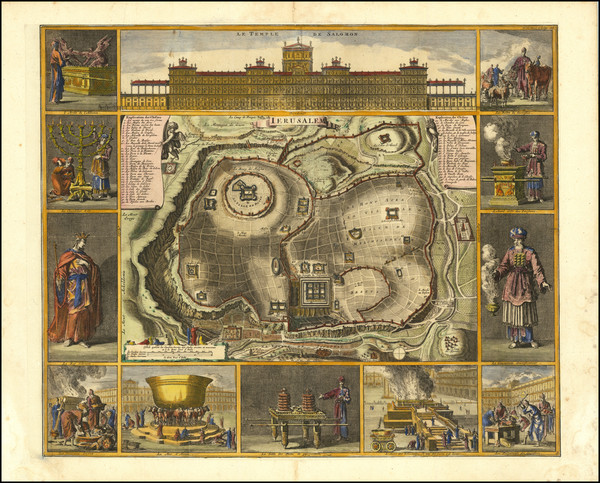 29-Jerusalem Map By Jan Luyken / Pierre Mortier