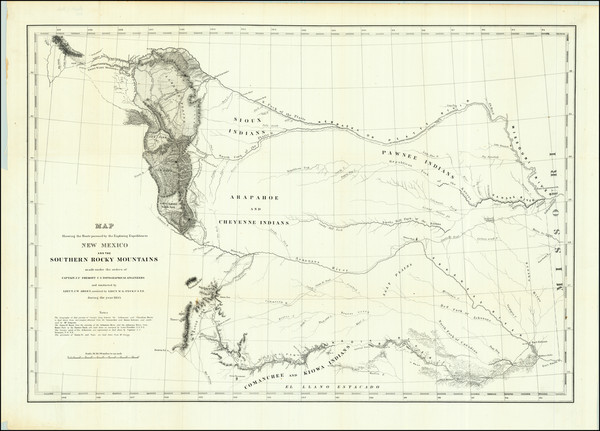 6-Kansas, Oklahoma & Indian Territory, Southwest and Rocky Mountains Map By United States Bur