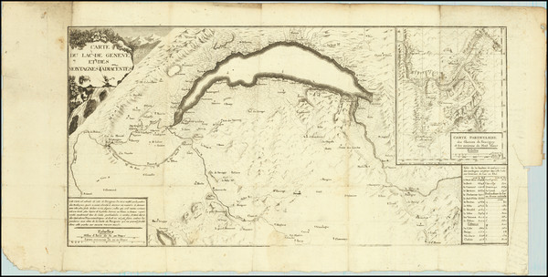 26-Switzerland Map By Horace-Bénédict de Saussure
