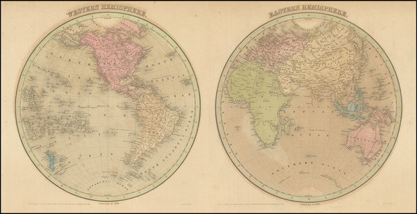 19-World Map By Thomas Gamaliel Bradford