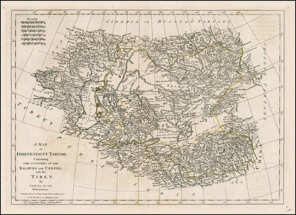 77-China and Central Asia & Caucasus Map By Samuel Dunn