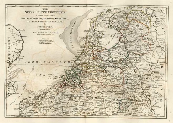 70-Netherlands Map By Samuel Dunn