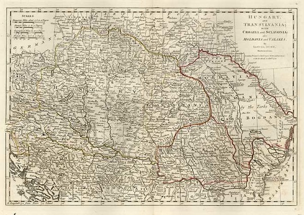 92-Europe, Hungary, Romania and Balkans Map By Samuel Dunn