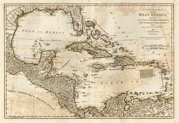 28-South, Southeast, Caribbean and Central America Map By Samuel Dunn