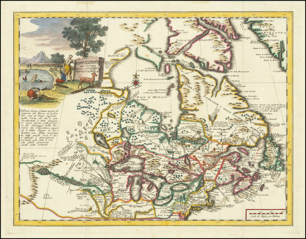 27-Midwest and Canada Map By Giambattista Albrizzi