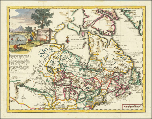 84-Midwest and Canada Map By Giambattista Albrizzi