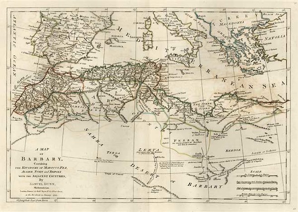 86-Europe, Mediterranean, Africa and North Africa Map By Samuel Dunn