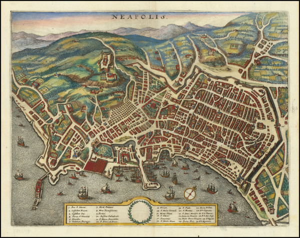 78-Other Italian Cities Map By Matthaeus Merian