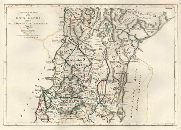 50-Asia, Middle East and Holy Land Map By Samuel Dunn