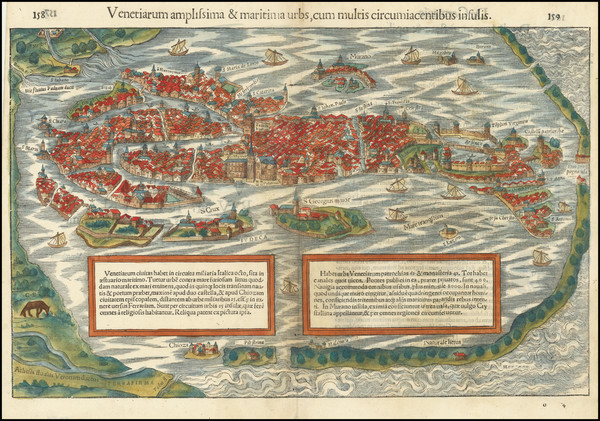 46-Venice Map By Sebastian Munster