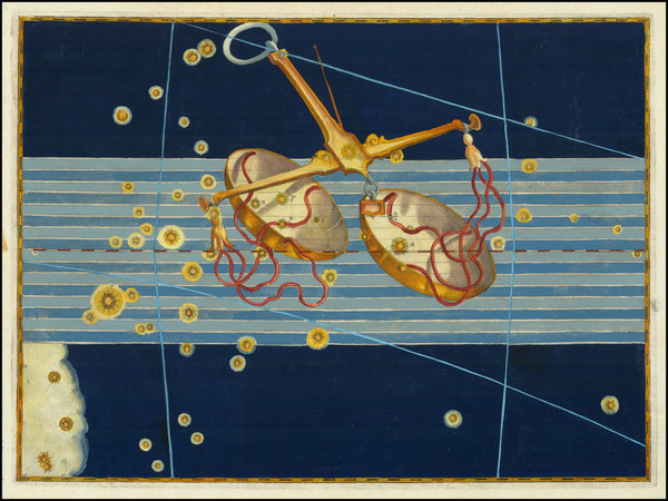 75-Celestial Maps Map By Johann Bayer