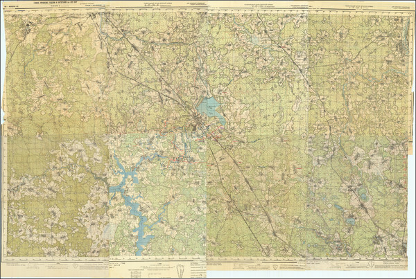 56-Russia and World War II Map By Main Directorate of Geodesy and Cartography 