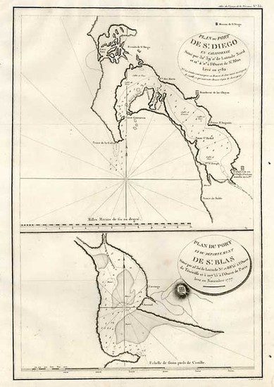 30-Mexico and California Map By Jean Francois Galaup de La Perouse